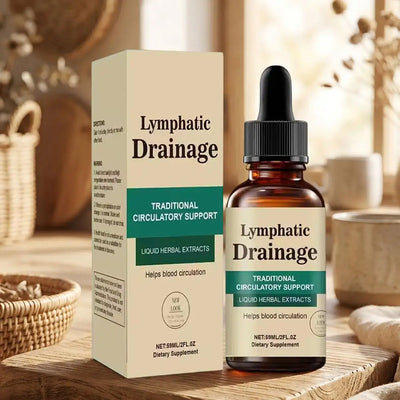 Lymphatic Drainage Drops 59ml, Natural Herbal Liquid Supplement for Circulatory Support, Easy-to-Use for Men & Women